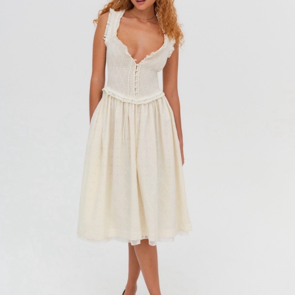 For Love & Lemons Morgan Midi Dress